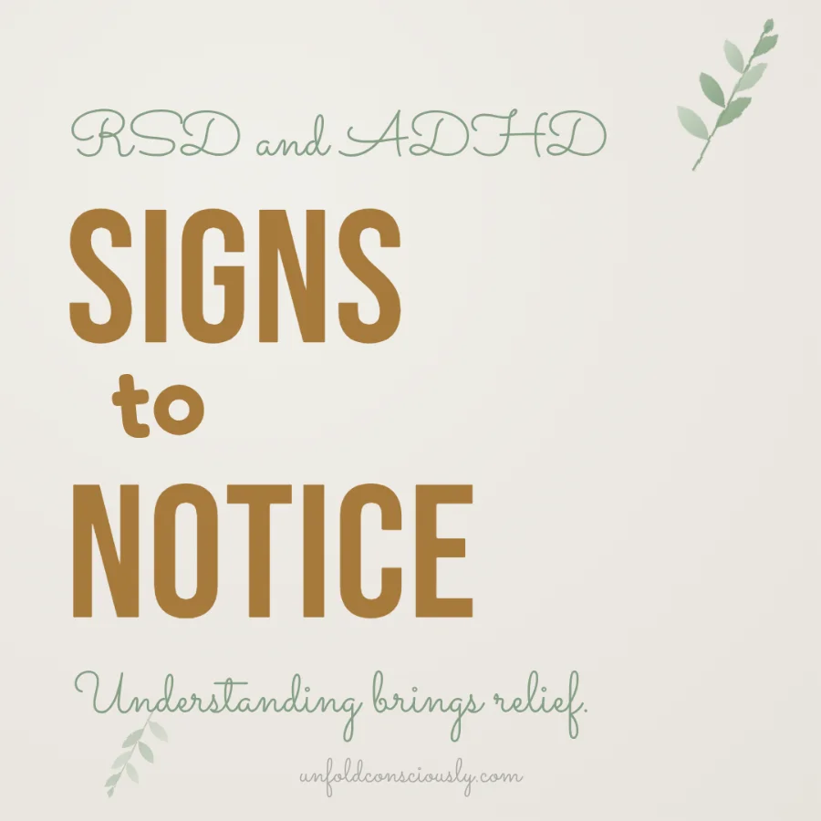 signs to notice - rsd and adhd