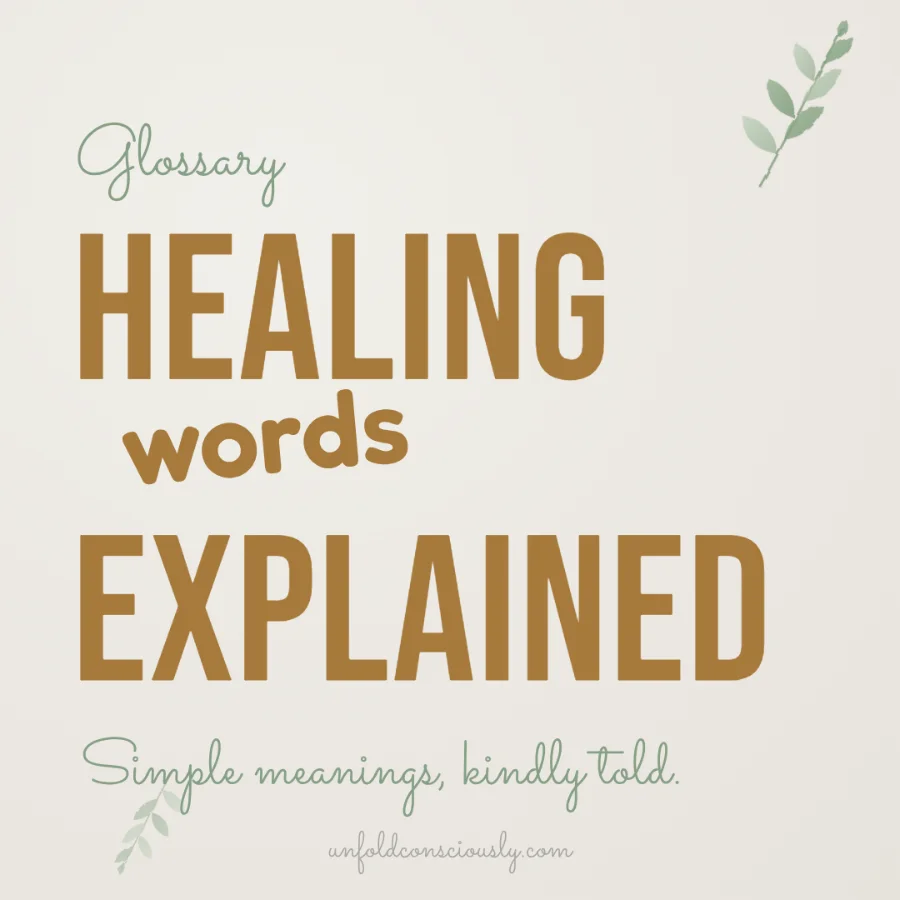 healing words explained - glossary